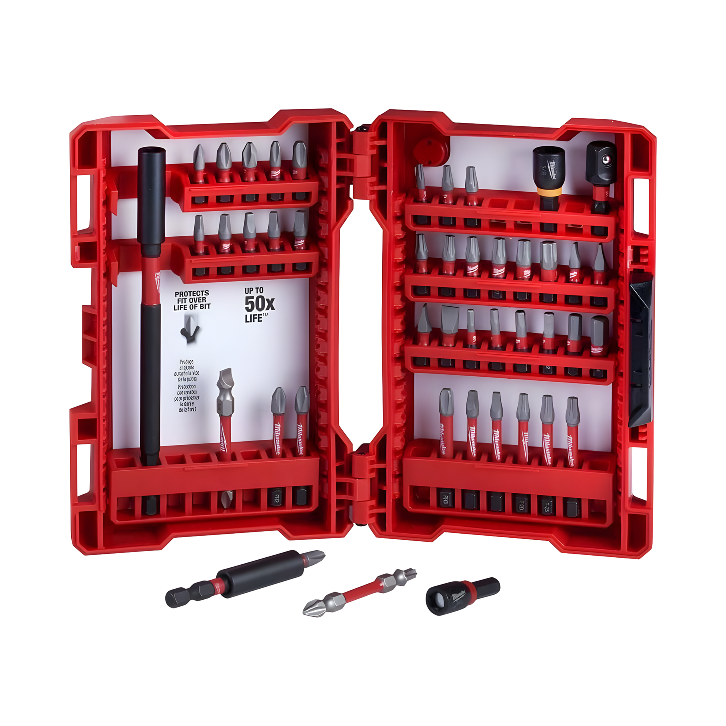 MILWAUKEE SHOCKWAVE IMPACT DUTY DRIVER BIT SET (4832-4023), 45-PIECE