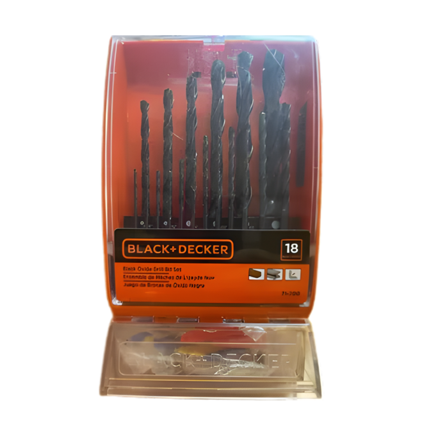 BLACK & DECKER 18-PIECE TITANIUM DRILL BIT SET
