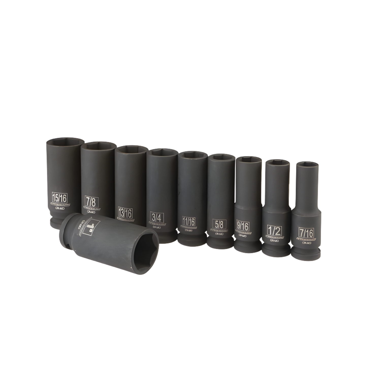 PITTSBURGH 1/2 IN. SAE DEEP IMPACT SOCKET SET, 10 PIECE