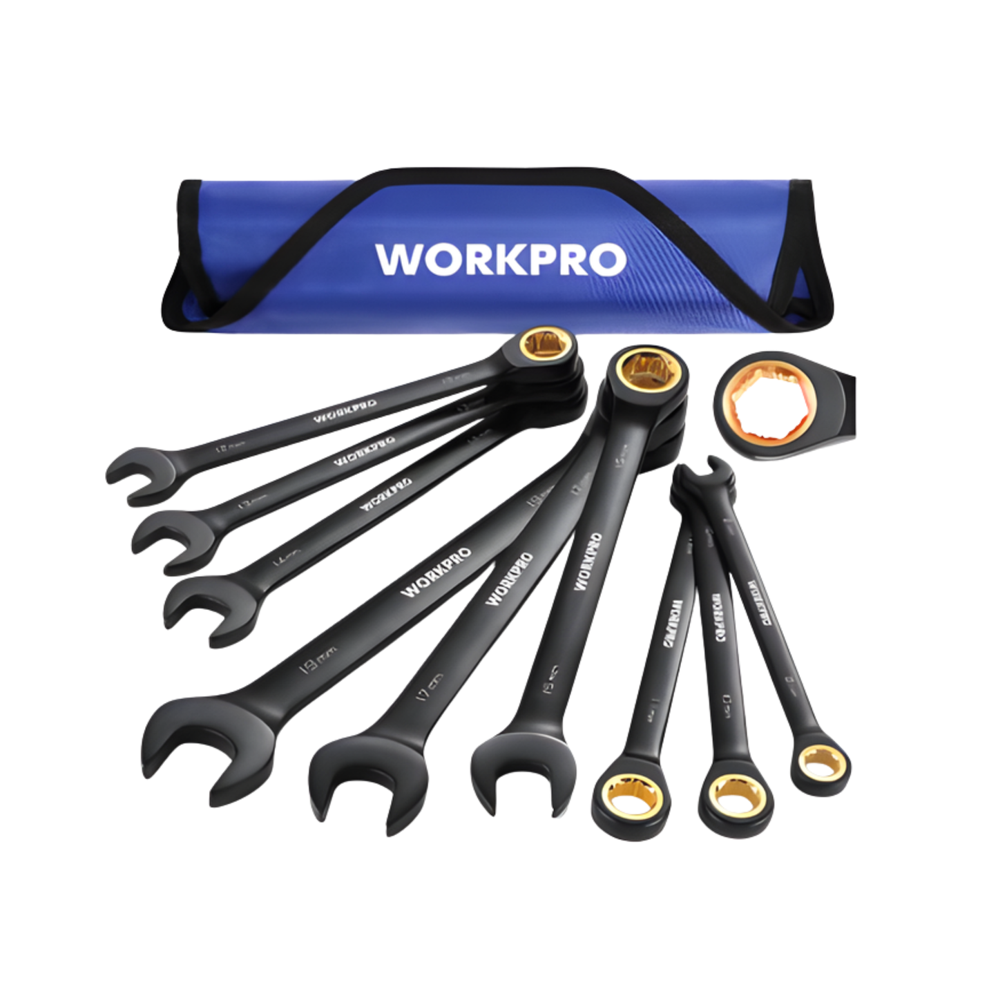 WORKPRO METRIC COMBINATION WRENCH SET, 9 PIECES