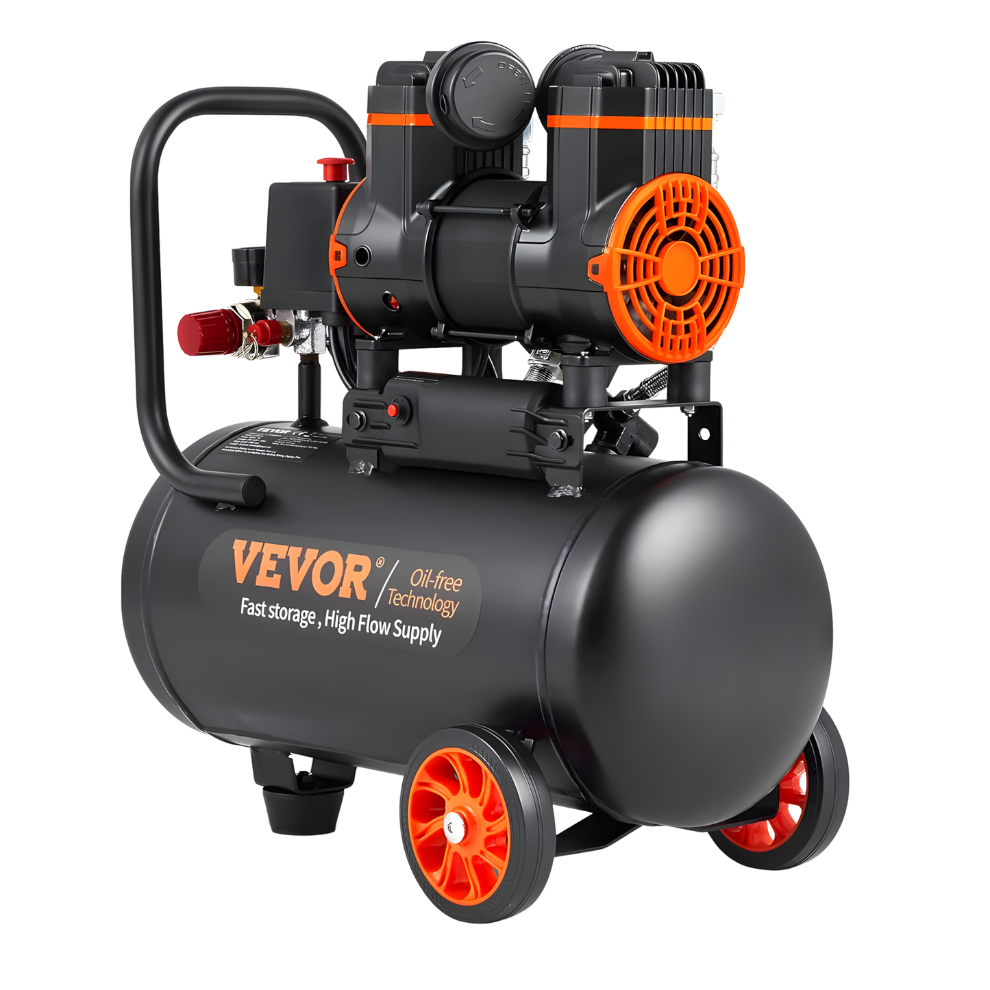 VEVOR COMPRESOR DE AIRE DE 4.8 GALONES, 1.2 HP 2.2 CFM