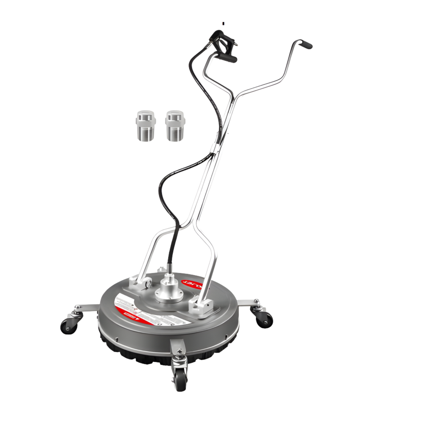 WOJET SURFACE CLEANER 18 INCH WITH 4 WHEELS AND DUAL HANDLES, 4500 PSI