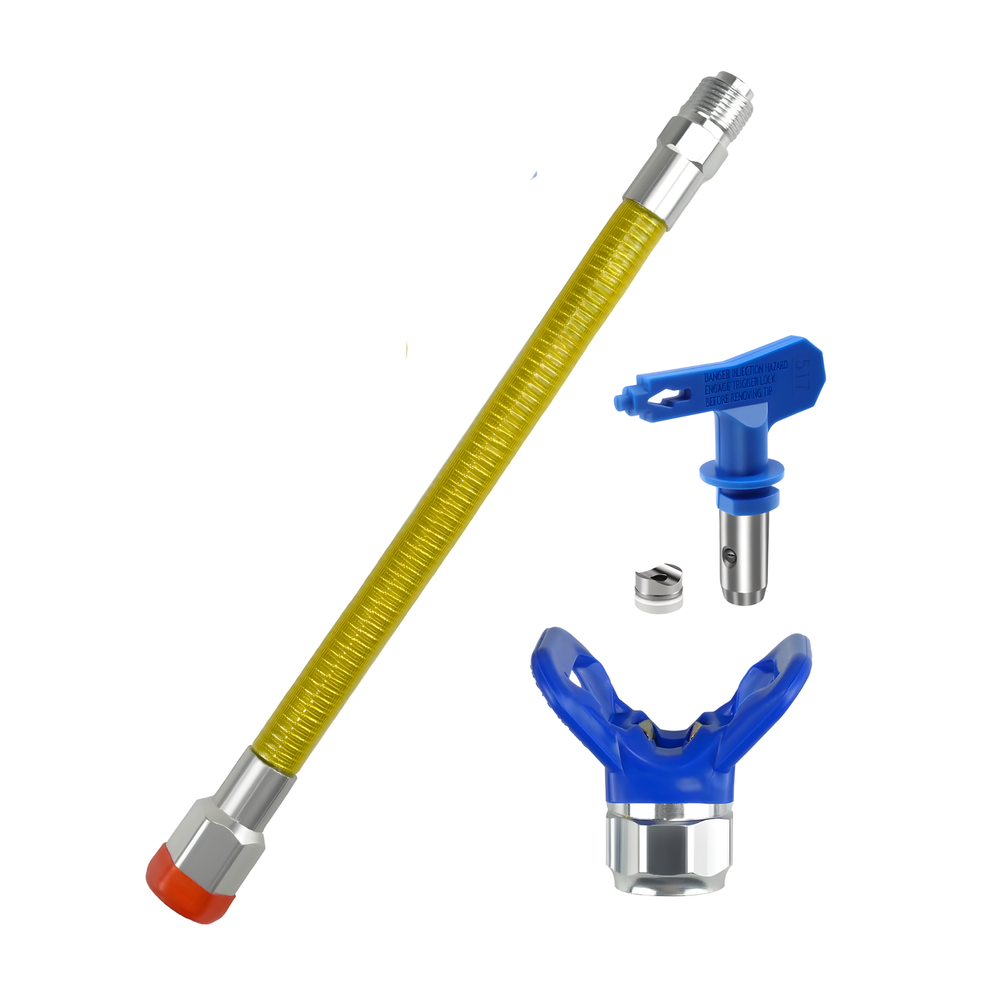 FLEXIBLE EXTENSION WAND FOR AIRLESS SPRAY GUNS