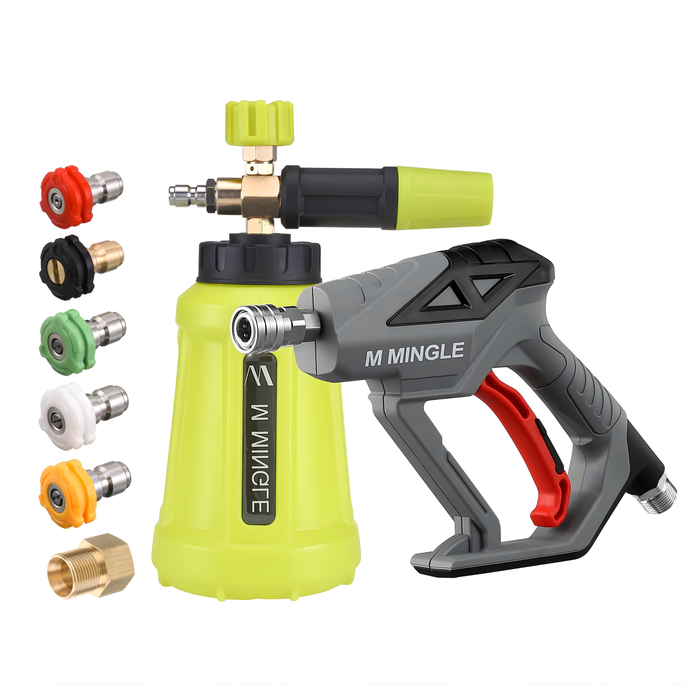 MMINGLE High-Pressure Washer Gun, Snow Foam Lance, 4000 PSI