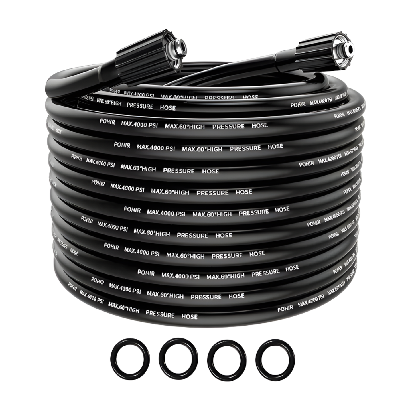 25 FEET X 1/4 INCH POHIR HOSE, 4000 PSI