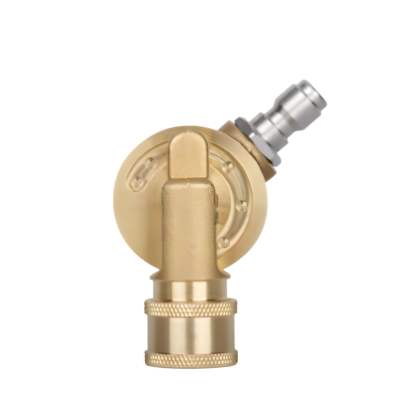 240-DEGREE PIVOT COUPLER, 1/4 INCH QUICK CONNECT