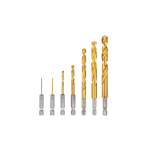 MILWAUKEE TITANIUM SHOCKWAVE DRILL BIT SET, 7-PIECE