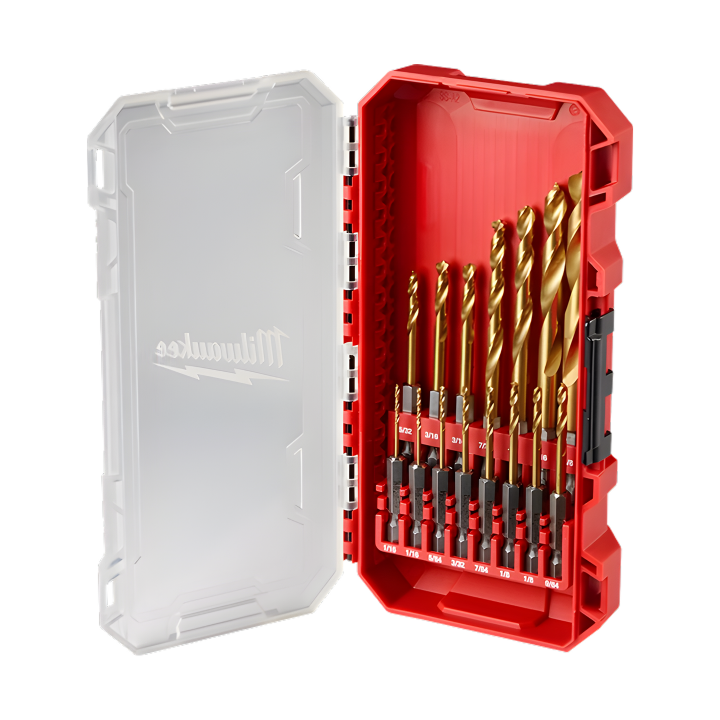 MILWAUKEE TITANIUM SHOCKWAVE DRILL BIT SET, 15 PIECES