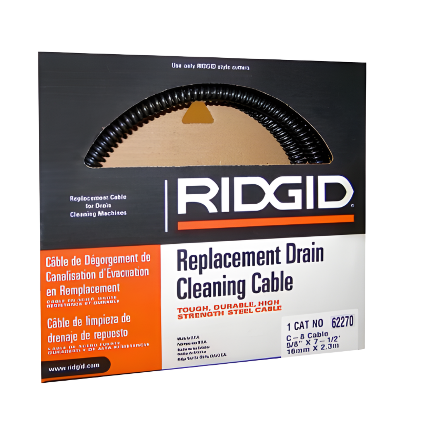 RIDGID C-8 SECTIONAL CABLES 5/8 INCH FOR K-60SP AND K-50 MACHINES