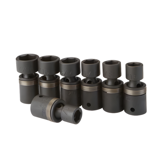 JUEGO DE DADOS GIRATORIOS DE IMPACTO SAE DE ½” PITTSBURGH, 7 PIEZAS