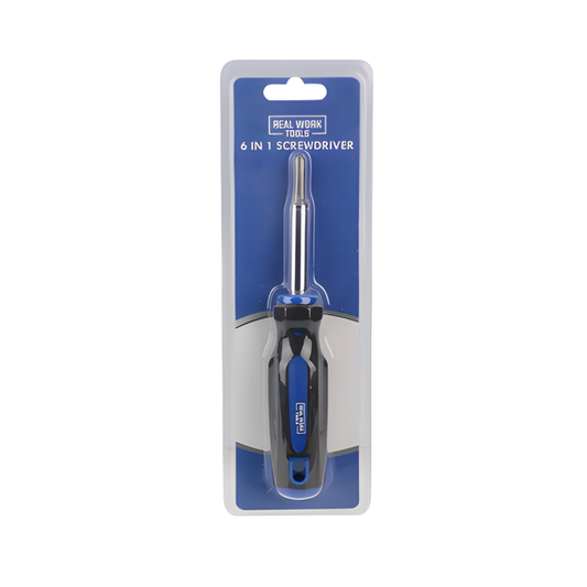 REAL WORK 6-IN-1 SCREWDRIVER