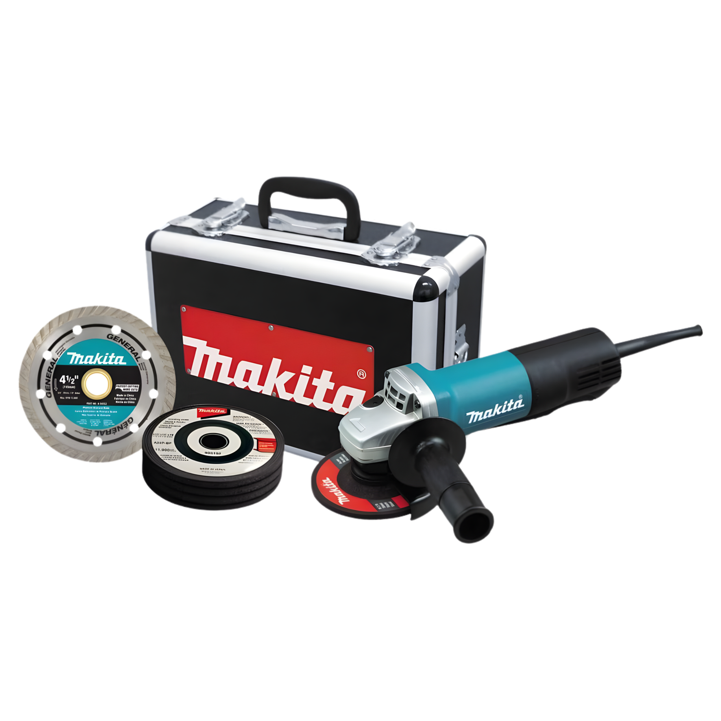 MAKITA 4 1/2" ANGLE GRINDER WITH CASE