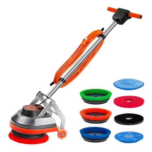 HHQ COMMERCIAL FLOOR POLISHER WITH BRUSHES AND PADS