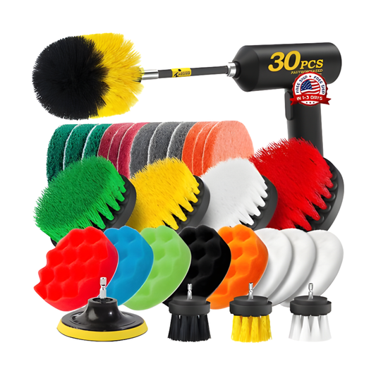 HOLIKME - CLEANING KIT, DRILL BRUSH ATTACHMENT SET