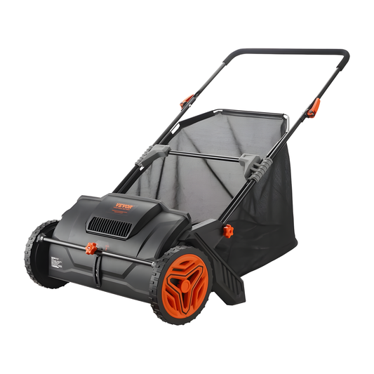 VEVOR 21-Inch Push Lawn Sweeper, Leaf and Grass Collector