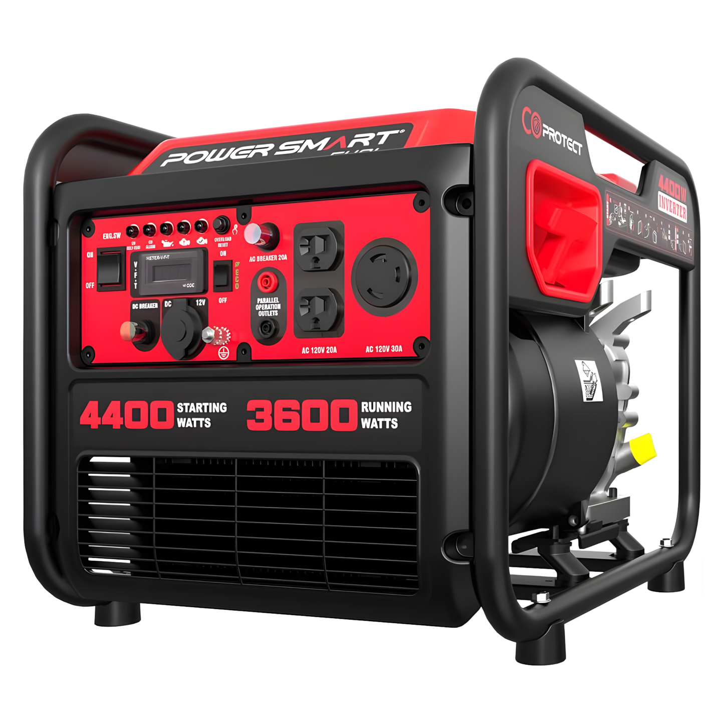 POWERSMART GENERADOR PORTÁTIL A GASOLINA, 4300 W CON TECNOLOGÍA INVERTER 120V