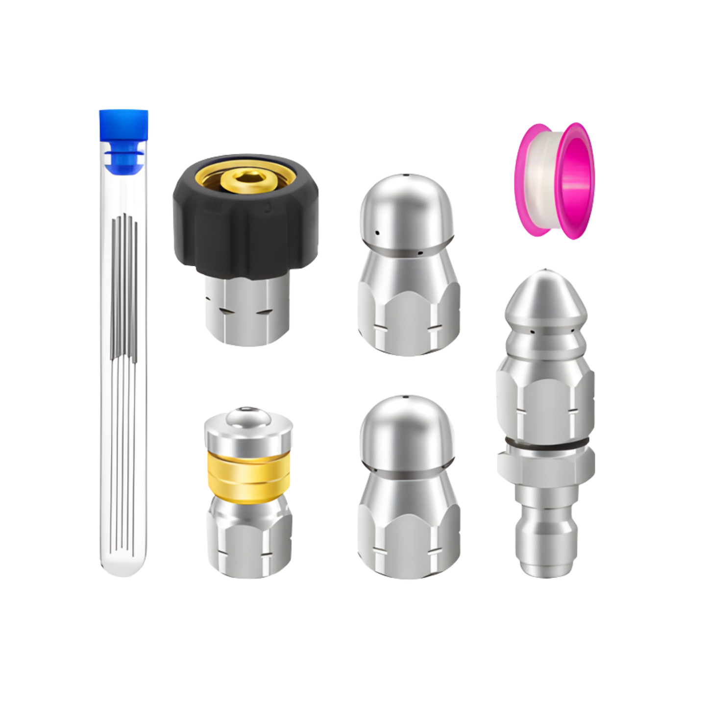 PRESSURE WASHER SEWER JETTER NOZZLE KIT