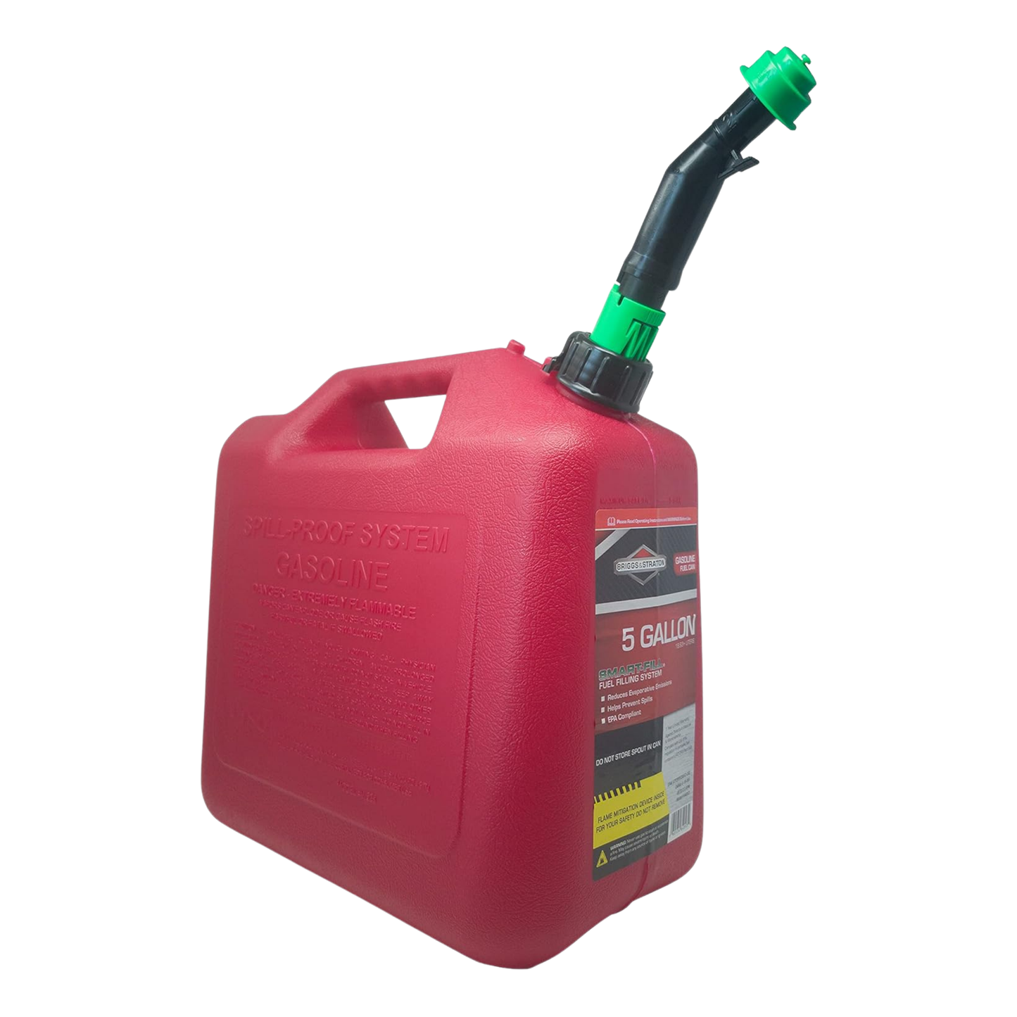 BRIGGS & STRATTON, SMART FILL GAS CAN, 5 GALLON